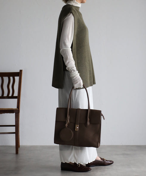 【雑誌掲載・guscio人気商品】エレガンストートバッグ 17-0994